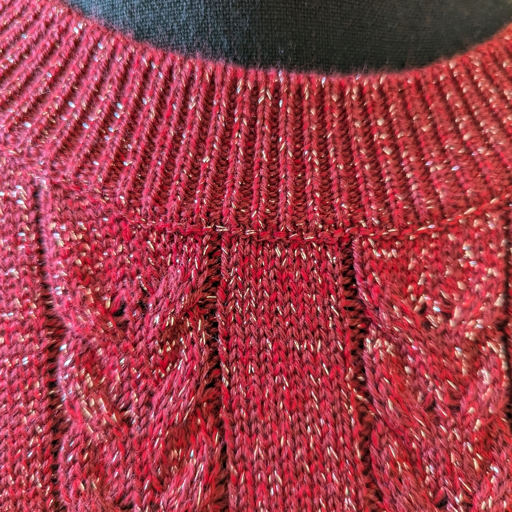 Athleta Crossroads Red Sweater - Picture 5 of 7